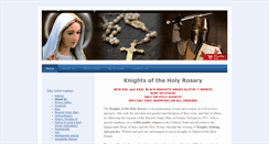 Desktop Screenshot of knightsoftheholyrosary.com