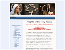 Tablet Screenshot of knightsoftheholyrosary.com